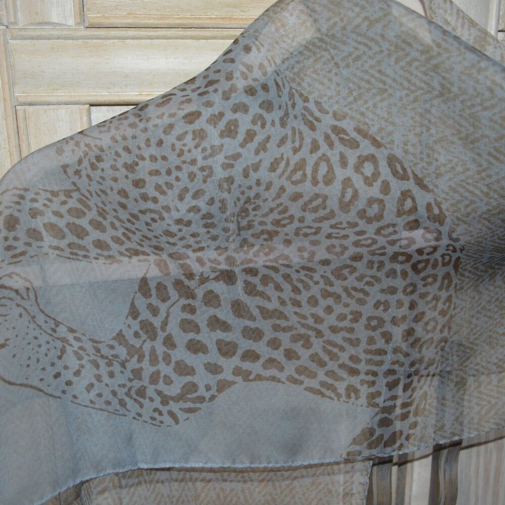 Three Sheer Rectangular Scarves, Two Dennis Basso… - image 7